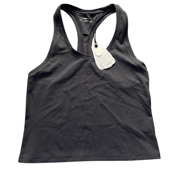Prana Luxara Racerback Tank Women's S Black Fitted Scoop Neck Ultra-Lightweight - Picture 3 of 6